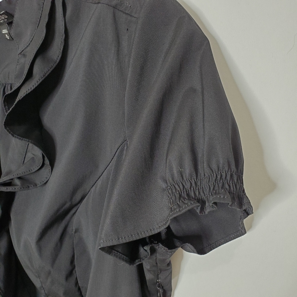 EXPRESS Elite Stretch Ruffle Blouse - Picture 6 of 7